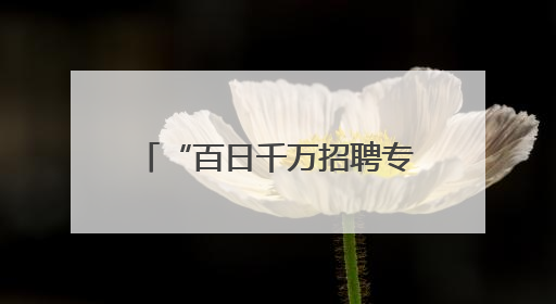 “百日千万招聘专项行动”启动，80余家企业提供1600多个就业岗位