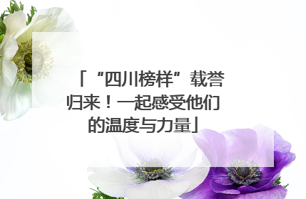 “四川榜样”载誉归来！一起感受他们的温度与力量
