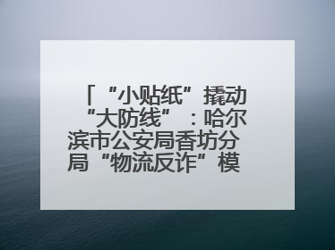 “小贴纸”撬动“大防线”：哈尔滨市公安局香坊分局“物流反诈”模式守护群众“钱袋子”