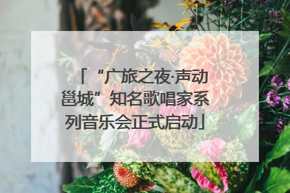 “广旅之夜·声动邕城”知名歌唱家系列音乐会正式启动
