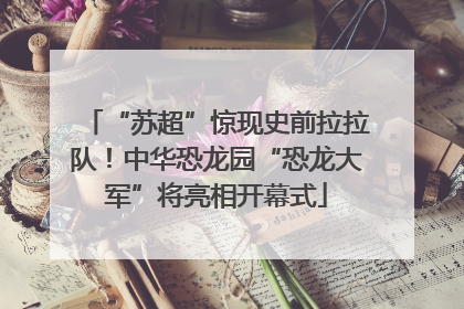 “苏超”惊现史前拉拉队！中华恐龙园“恐龙大军”将亮相开幕式
