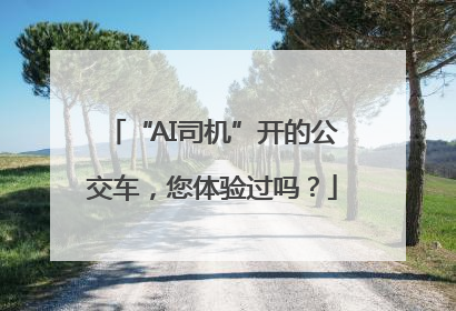 “AI司机”开的公交车，您体验过吗？