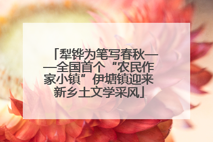 犁铧为笔写春秋——全国首个“农民作家小镇”伊塘镇迎来新乡土文学采风