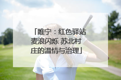 睢宁：红色驿站麦浪闪烁 苏北村庄的温情与治理
