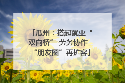 瓜州：搭起就业“双向桥” 劳务协作“朋友圈”再扩容