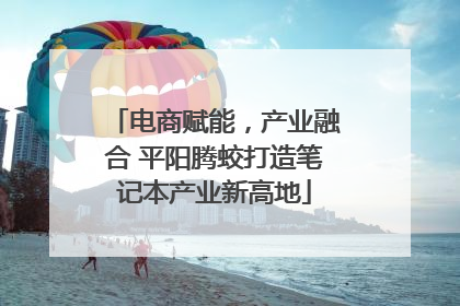 电商赋能，产业融合 平阳腾蛟打造笔记本产业新高地