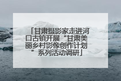 甘肃摄影家走进河口古镇开展“甘肃美丽乡村影像创作计划”系列活动调研