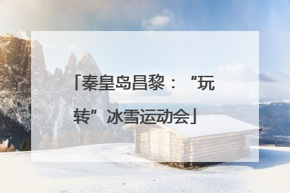 秦皇岛昌黎：“玩转”冰雪运动会