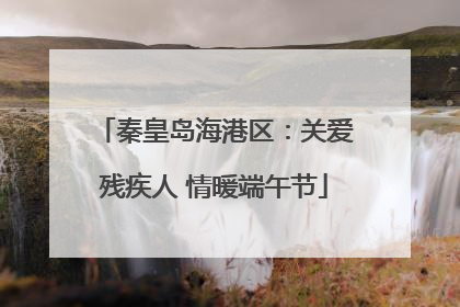 秦皇岛海港区：关爱残疾人 情暖端午节