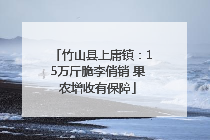 竹山县上庸镇：15万斤脆李俏销 果农增收有保障