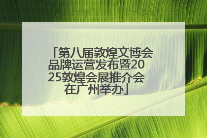 第八届敦煌文博会品牌运营发布暨2025敦煌会展推介会在广州举办