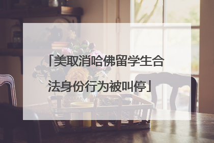 美取消哈佛留学生合法身份行为被叫停