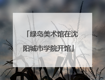绿岛美术馆在沈阳城市学院开馆