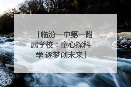 临汾一中第一附属学校：童心探科学 逐梦创未来