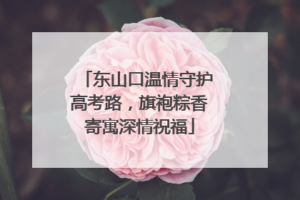 东山口温情守护高考路，旗袍粽香寄寓深情祝福