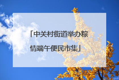 中关村街道举办粽情端午便民市集