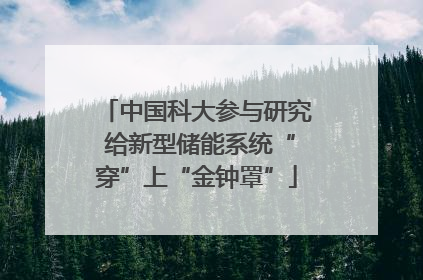 中国科大参与研究 给新型储能系统“穿”上“金钟罩”