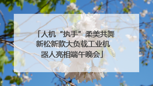人机“执手”柔美共舞 新松新款大负载工业机器人亮相端午晚会