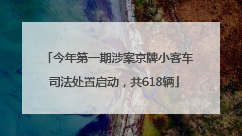 今年第一期涉案京牌小客车司法处置启动，共618辆