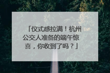 仪式感拉满！杭州公交人准备的端午惊喜，你收到了吗？
