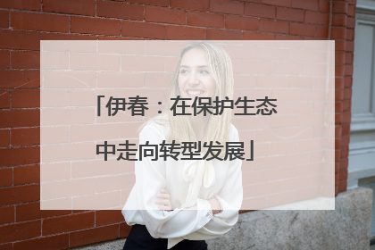 伊春：在保护生态中走向转型发展