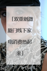 双重刺激厦门线下家电消费热起来