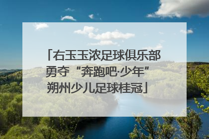 右玉玉浓足球俱乐部勇夺“奔跑吧·少年”朔州少儿足球桂冠