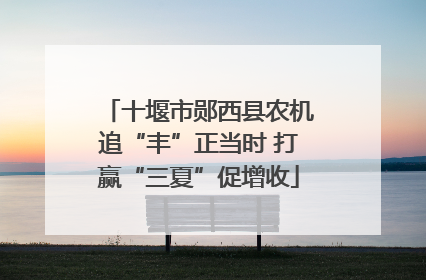 十堰市郧西县农机追“丰”正当时 打赢“三夏”促增收