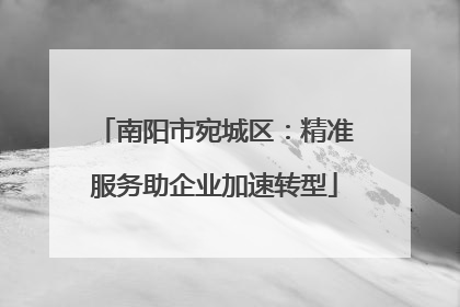 南阳市宛城区：精准服务助企业加速转型