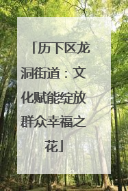 历下区龙洞街道：文化赋能绽放群众幸福之花