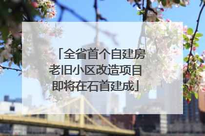 全省首个自建房老旧小区改造项目即将在石首建成