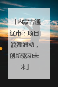 内蒙古通辽市：项目浪潮涌动，创新驱动未来