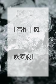 写作｜风吹麦浪
