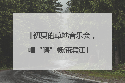 初夏的草地音乐会，唱“嗨”杨浦滨江