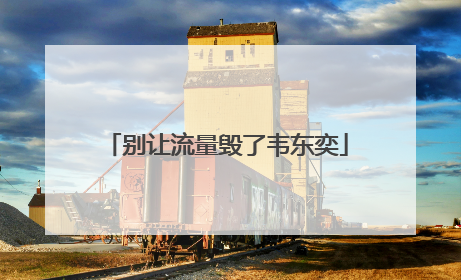 别让流量毁了韦东奕