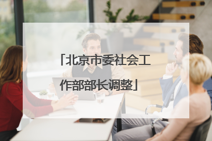 北京市委社会工作部部长调整