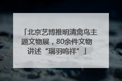 北京艺博推明清禽鸟主题文物展，80余件文物讲述“瑞羽鸣祥”