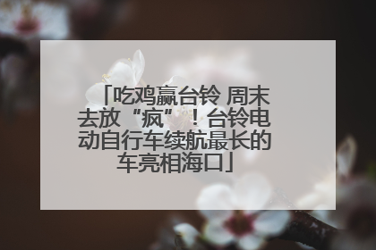 吃鸡赢台铃 周末去放“疯”！台铃电动自行车续航最长的车亮相海口