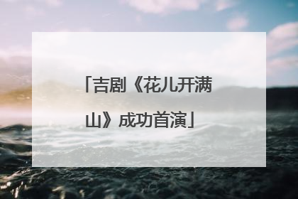 吉剧《花儿开满山》成功首演
