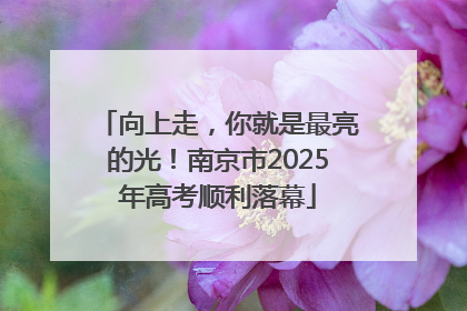 向上走，你就是最亮的光！南京市2025年高考顺利落幕