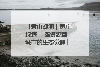君山观潮｜枣庄绿迹 一座资源型城市的生态觉醒