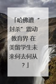 哈佛遭“封杀”震动教育界 在美留学生未来何去何从？