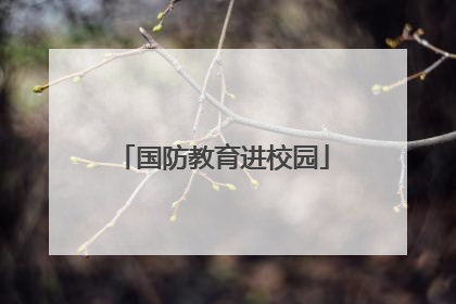 国防教育进校园