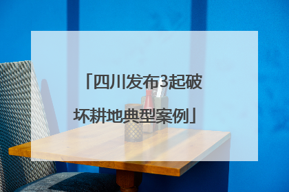 四川发布3起破坏耕地典型案例
