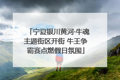 宁夏银川黄河·牛魂主题街区开街 牛王争霸赛点燃假日氛围