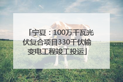 宁夏：100万千瓦光伏复合项目330千伏输变电工程竣工投运