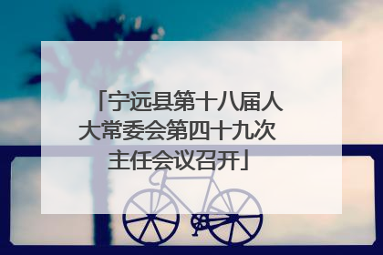 宁远县第十八届人大常委会第四十九次主任会议召开