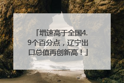 增速高于全国4.9个百分点，辽宁出口总值再创新高！