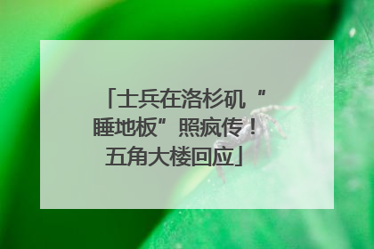 士兵在洛杉矶“睡地板”照疯传！五角大楼回应