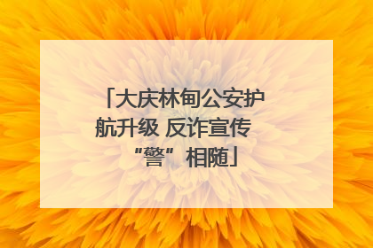 大庆林甸公安护航升级 反诈宣传“警”相随